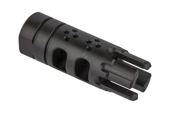 The SLR Rifleworks BCF 5.56 is a muzzle brake, compensator, and flash hider all in one